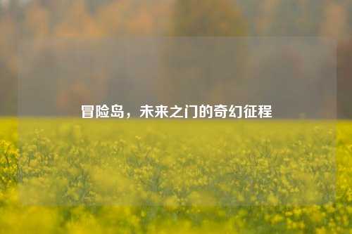 冒险岛，未来之门的奇幻征程