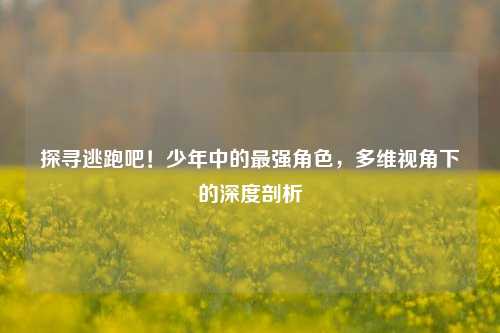 探寻逃跑吧！少年中的最强角色，多维视角下的深度剖析