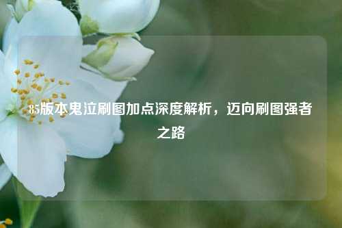 85版本鬼泣刷图加点深度解析，迈向刷图强者之路