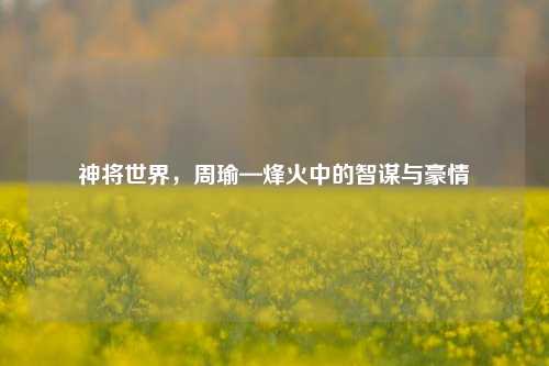 神将世界，周瑜—烽火中的智谋与豪情