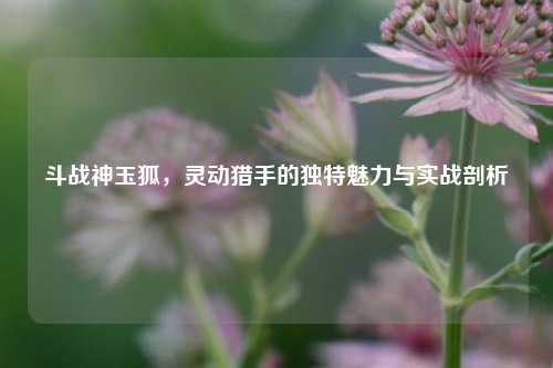 斗战神玉狐，灵动猎手的独特魅力与实战剖析