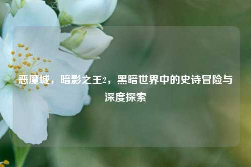 恶魔城，暗影之王2，黑暗世界中的史诗冒险与深度探索