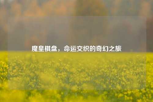 魔皇棋盘，命运交织的奇幻之旅