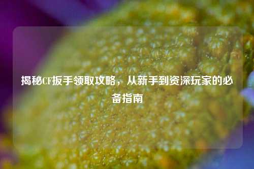 揭秘CF扳手领取攻略，从新手到资深玩家的必备指南