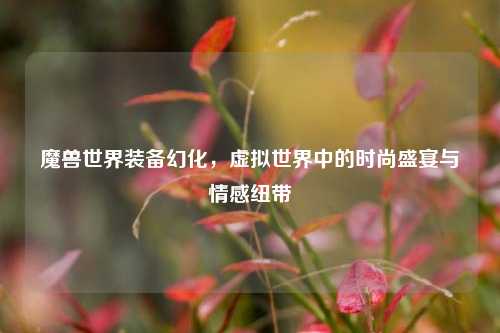 魔兽世界装备幻化，虚拟世界中的时尚盛宴与情感纽带