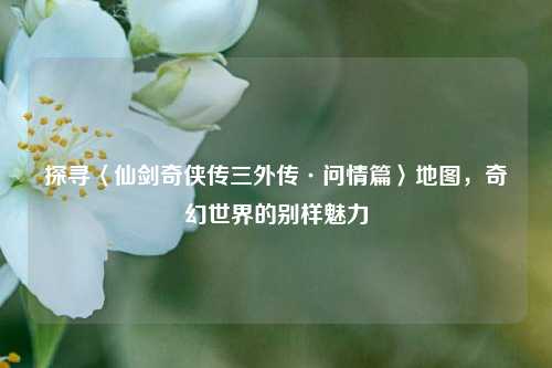 探寻〈仙剑奇侠传三外传·问情篇〉地图，奇幻世界的别样魅力