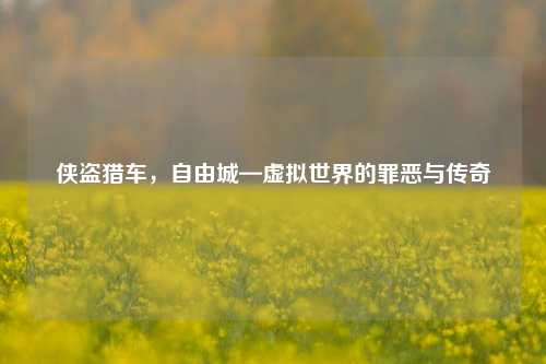 侠盗猎车，自由城—虚拟世界的罪恶与传奇