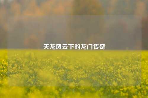 天龙风云下的龙门传奇