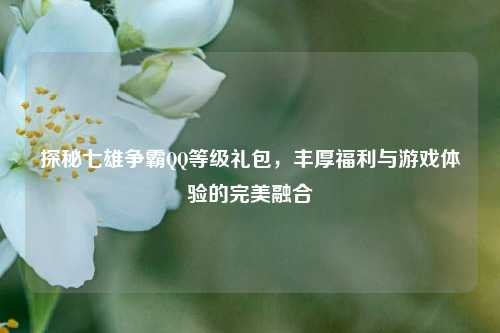 探秘七雄争霸QQ等级礼包，丰厚福利与游戏体验的完美融合