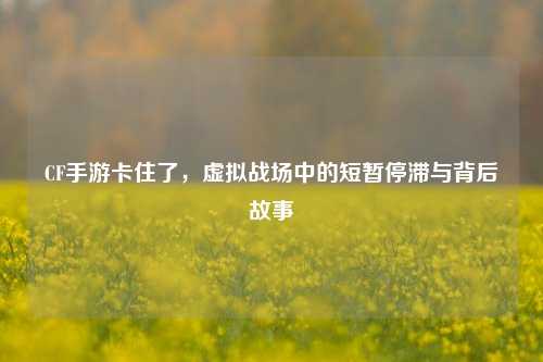 CF手游卡住了，虚拟战场中的短暂停滞与背后故事