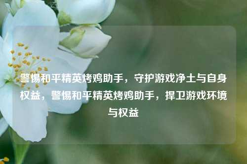 警惕和平精英烤鸡助手，守护游戏净土与自身权益，警惕和平精英烤鸡助手，捍卫游戏环境与权益