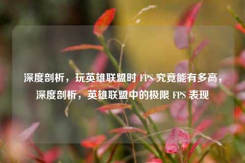 深度剖析，玩英雄联盟时 FPS 究竟能有多高，深度剖析，英雄联盟中的极限 FPS 表现