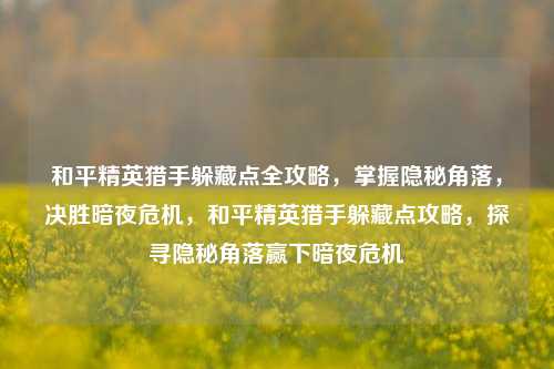 和平精英猎手躲藏点全攻略，掌握隐秘角落，决胜暗夜危机，和平精英猎手躲藏点攻略，探寻隐秘角落赢下暗夜危机