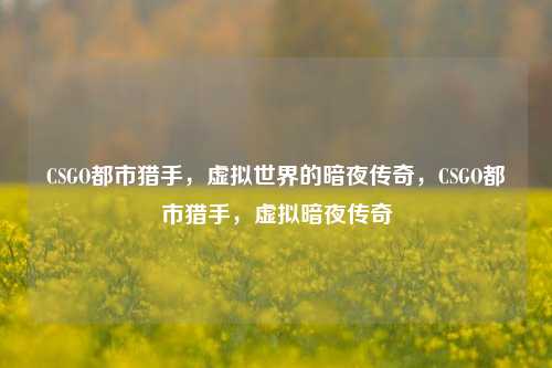 CSGO都市猎手，虚拟世界的暗夜传奇，CSGO都市猎手，虚拟暗夜传奇