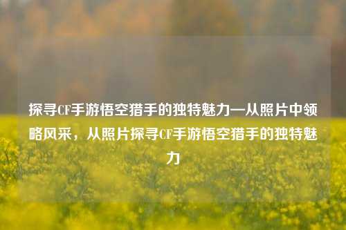 探寻CF手游悟空猎手的独特魅力—从照片中领略风采，从照片探寻CF手游悟空猎手的独特魅力