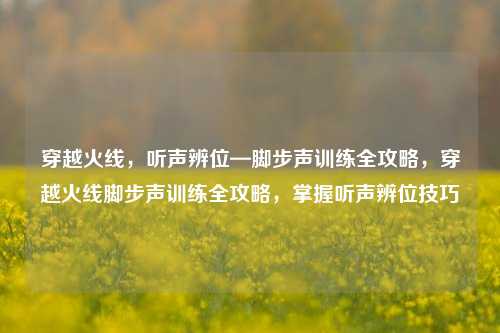 穿越火线，听声辨位—脚步声训练全攻略，穿越火线脚步声训练全攻略，掌握听声辨位技巧