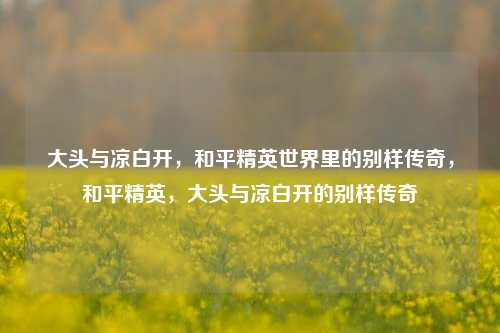 大头与凉白开，和平精英世界里的别样传奇，和平精英，大头与凉白开的别样传奇
