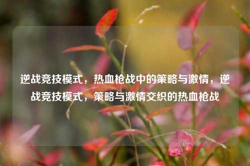 逆战竞技模式，热血枪战中的策略与激情，逆战竞技模式，策略与激情交织的热血枪战