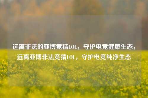 远离非法的亚博竞猜LOL，守护电竞健康生态，远离亚博非法竞猜LOL，守护电竞纯净生态