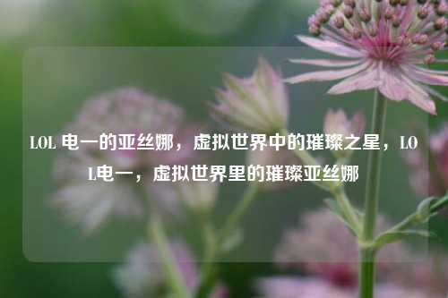 LOL 电一的亚丝娜，虚拟世界中的璀璨之星，LOL电一，虚拟世界里的璀璨亚丝娜