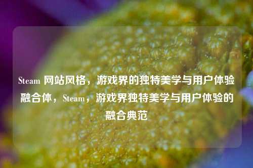 Steam 网站风格,游戏界的独特美学与用户体验融合体,Steam,游戏界独特美学与用户体验的融合典范
