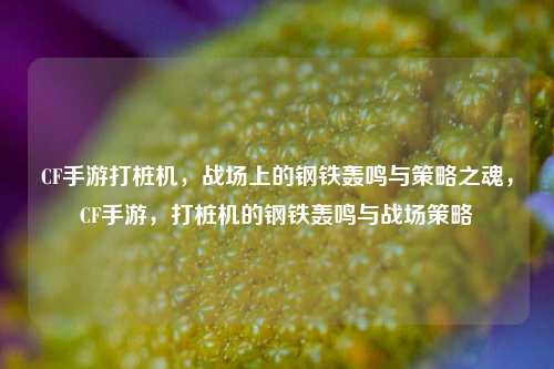 CF手游打桩机,战场上的钢铁轰鸣与策略之魂,CF手游,打桩机的钢铁轰鸣与战场策略