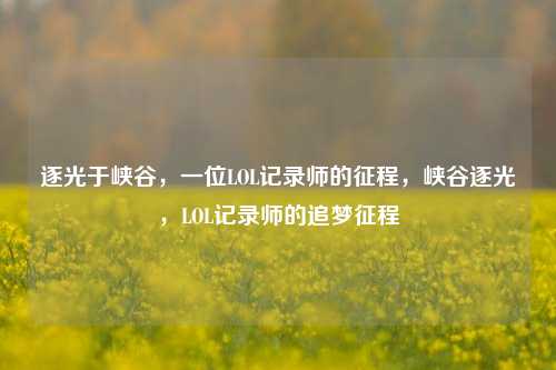 逐光于峡谷,一位LOL记录师的征程,峡谷逐光,LOL记录师的追梦征程