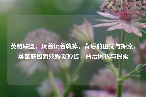 英雄联盟,玩着玩着就掉,背后的困扰与探索,英雄联盟游戏频繁掉线,背后困扰与探索