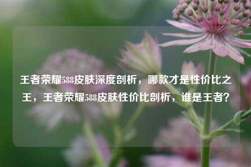 王者荣耀588皮肤深度剖析,哪款才是性价比之王,王者荣耀588皮肤性价比剖析,谁是王者?