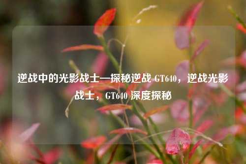 逆战中的光影战士—探秘逆战 GT640,逆战光影战士,GT640 深度探秘