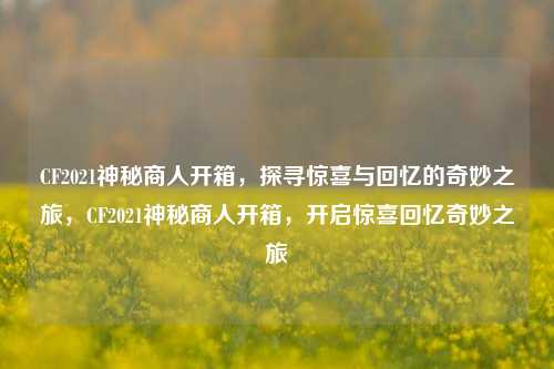 CF2021神秘商人开箱，探寻惊喜与回忆的奇妙之旅，CF2021神秘商人开箱，开启惊喜回忆奇妙之旅