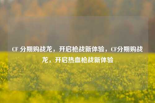 CF 分期购战龙，开启枪战新体验，CF分期购战龙，开启热血枪战新体验