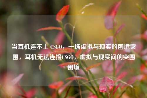 当耳机连不上 CSGO,一场虚拟与现实的困境突围,耳机无法连接CSGO,虚拟与现实间的突围困境