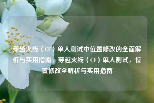 穿越火线(CF)单人测试中位置修改的全面解析与实用指南,穿越火线(CF)单人测试,位置修改全解析与实用指南