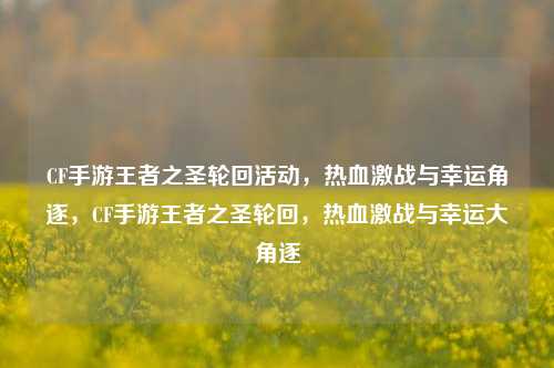 CF手游王者之圣轮回活动，热血激战与幸运角逐，CF手游王者之圣轮回，热血激战与幸运大角逐