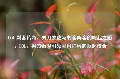 LOL 刺客传奇,男刀泰隆与刺客阵容的崛起之路,LOL,男刀泰隆引领刺客阵容的崛起传奇