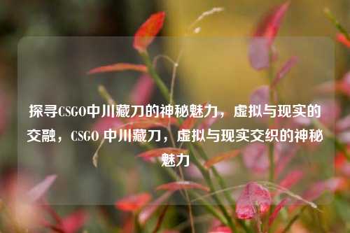 探寻CSGO中川藏刀的神秘魅力，虚拟与现实的交融，CSGO 中川藏刀，虚拟与现实交织的神秘魅力